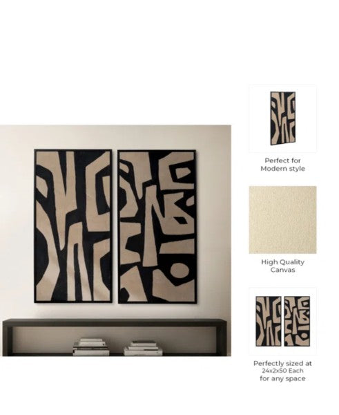 Urban Echoes – Abstract Wall Art Duo