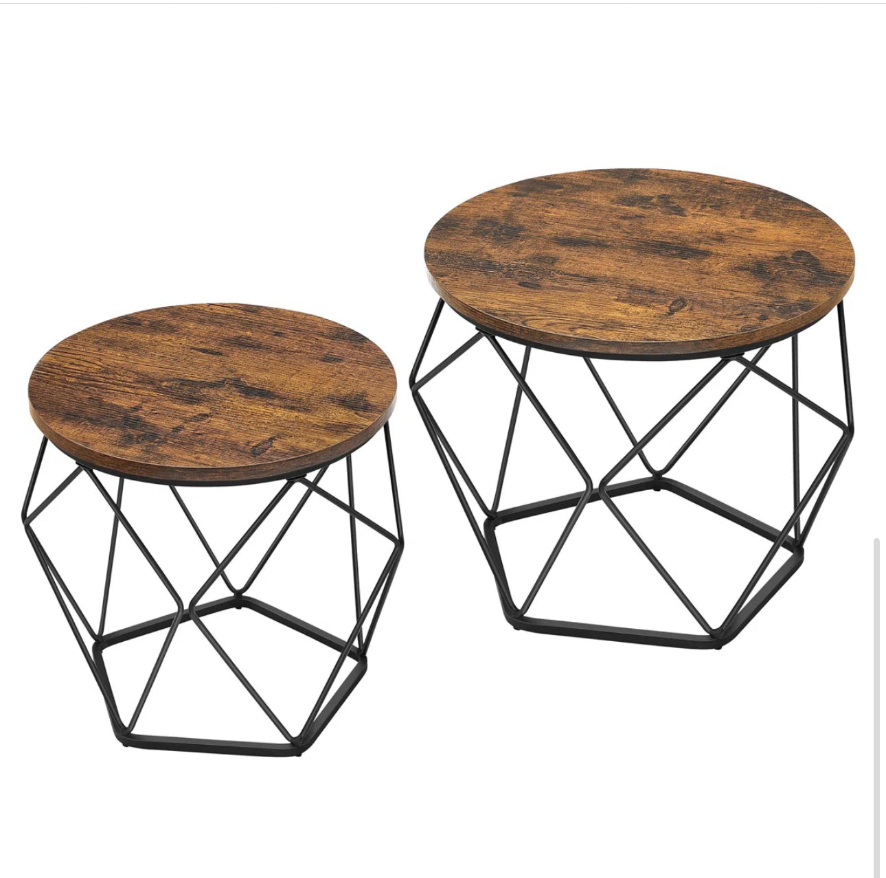 The “Geo Noir” Nesting Table Set