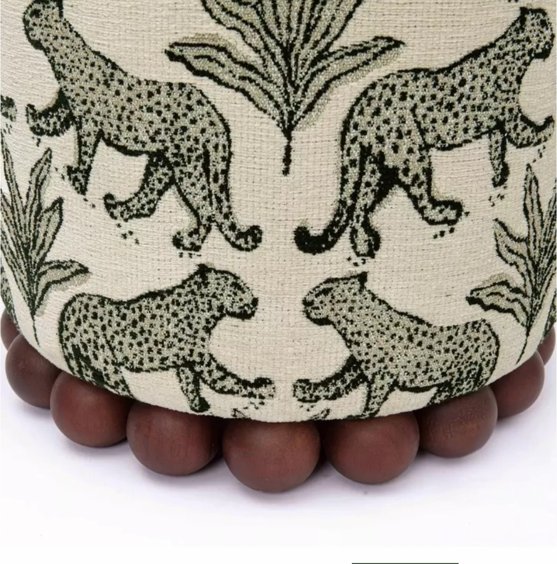 Safari Chic Leopard Pouf