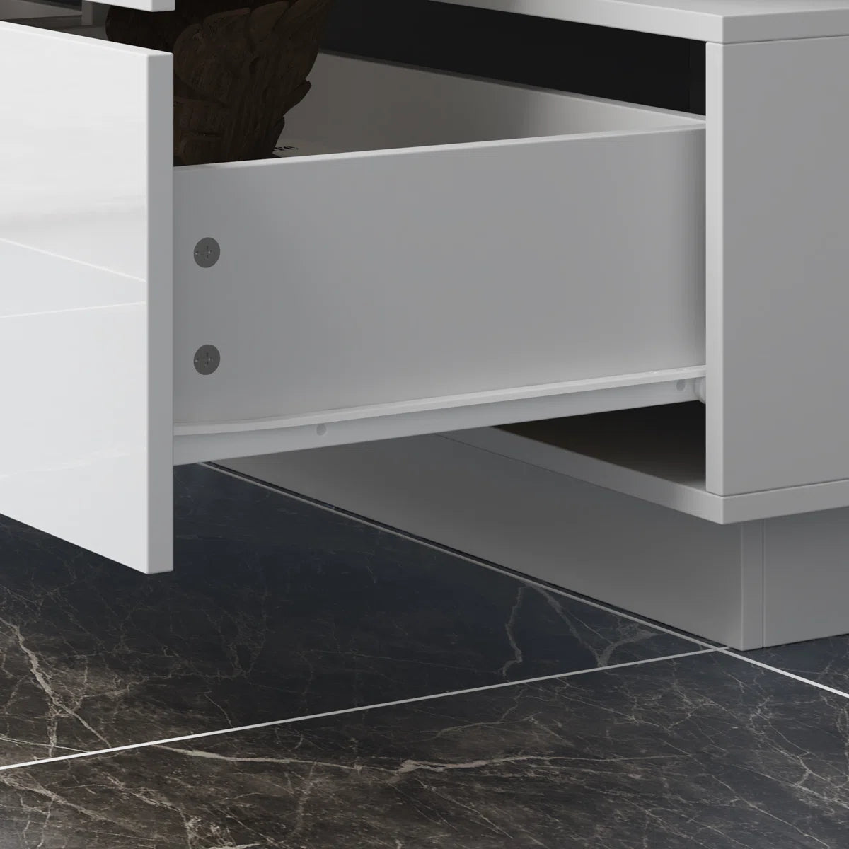 8 Drawer Double Dresser With High Gloss Surface