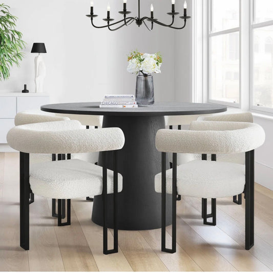 Monroe 5-Piece Modern Round Dining Set