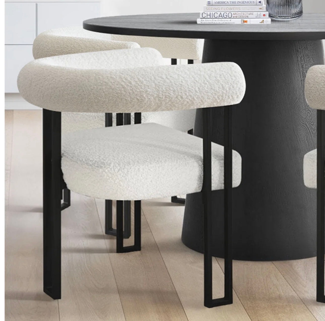 Monroe 5-Piece Modern Round Dining Set