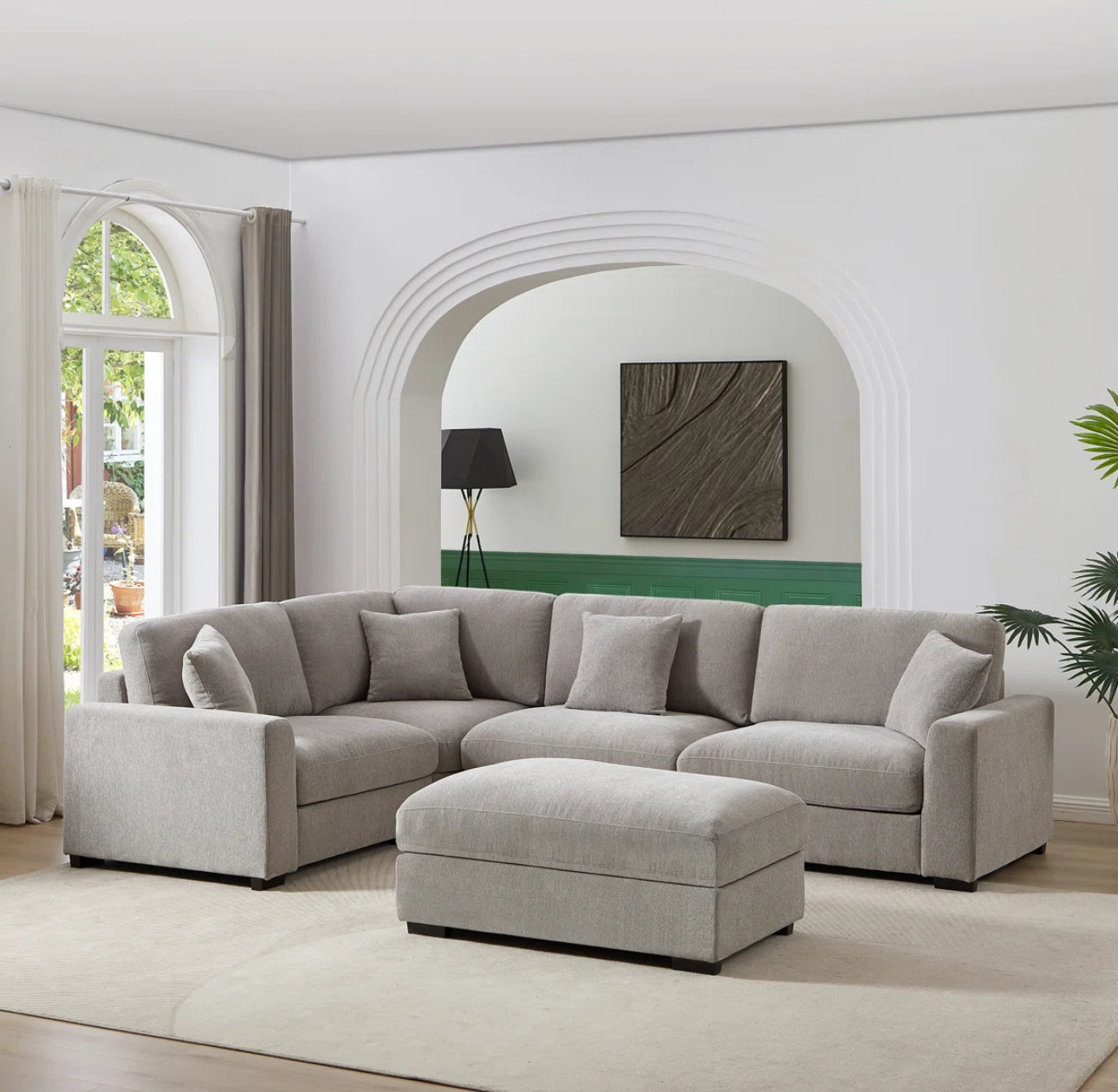 The Haven Plush Sectional Sofa Set