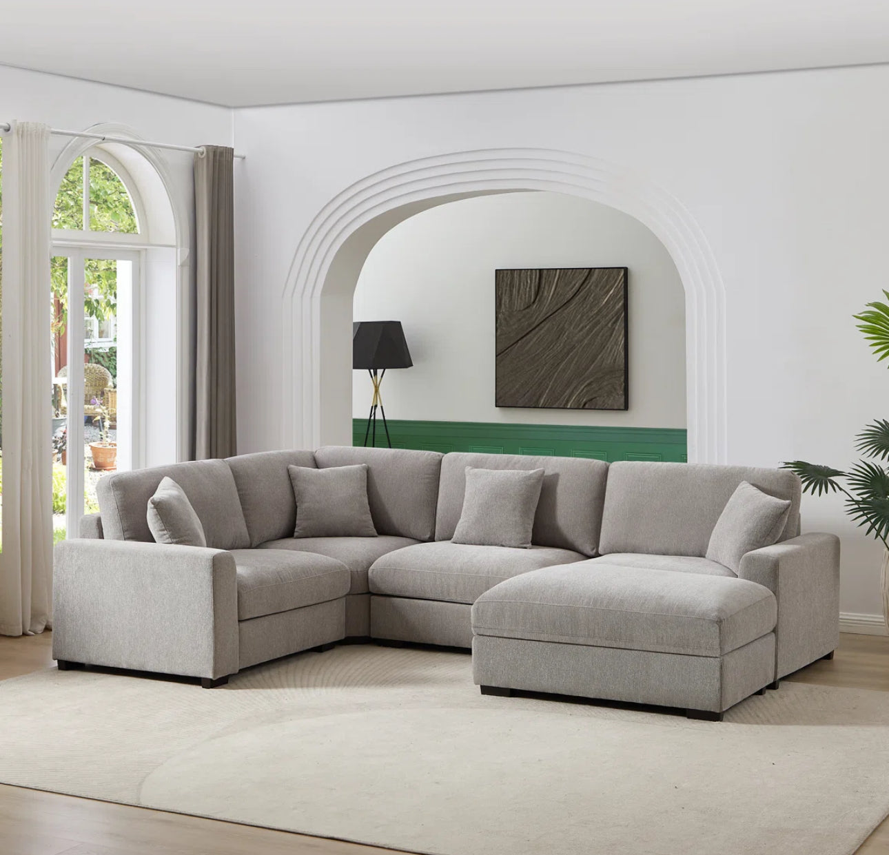 The Haven Plush Sectional Sofa Set