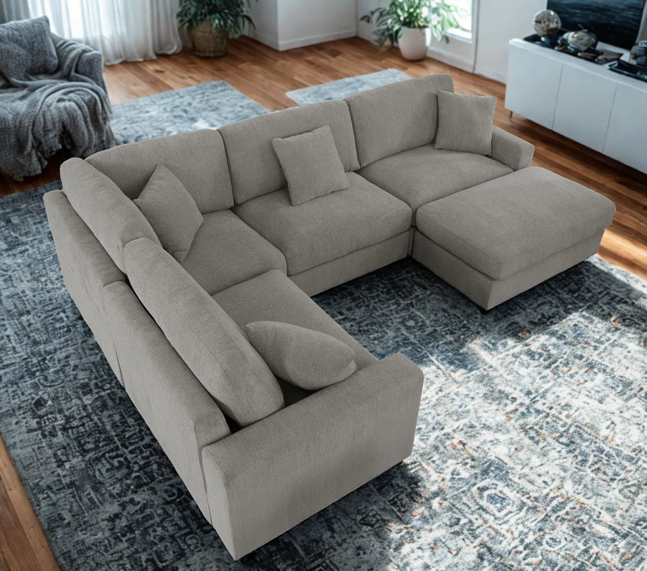 The Haven Plush Sectional Sofa Set
