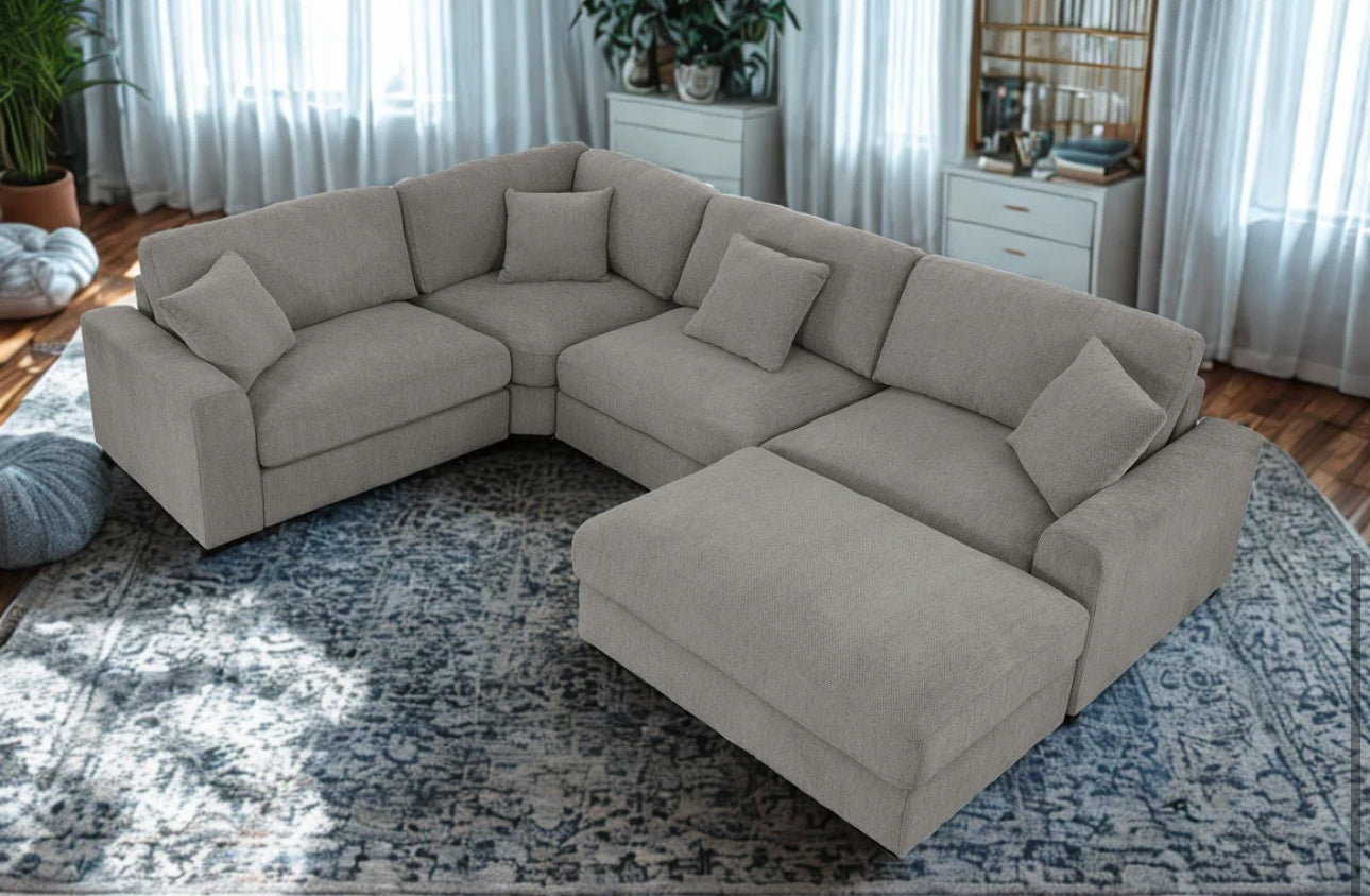 The Haven Plush Sectional Sofa Set