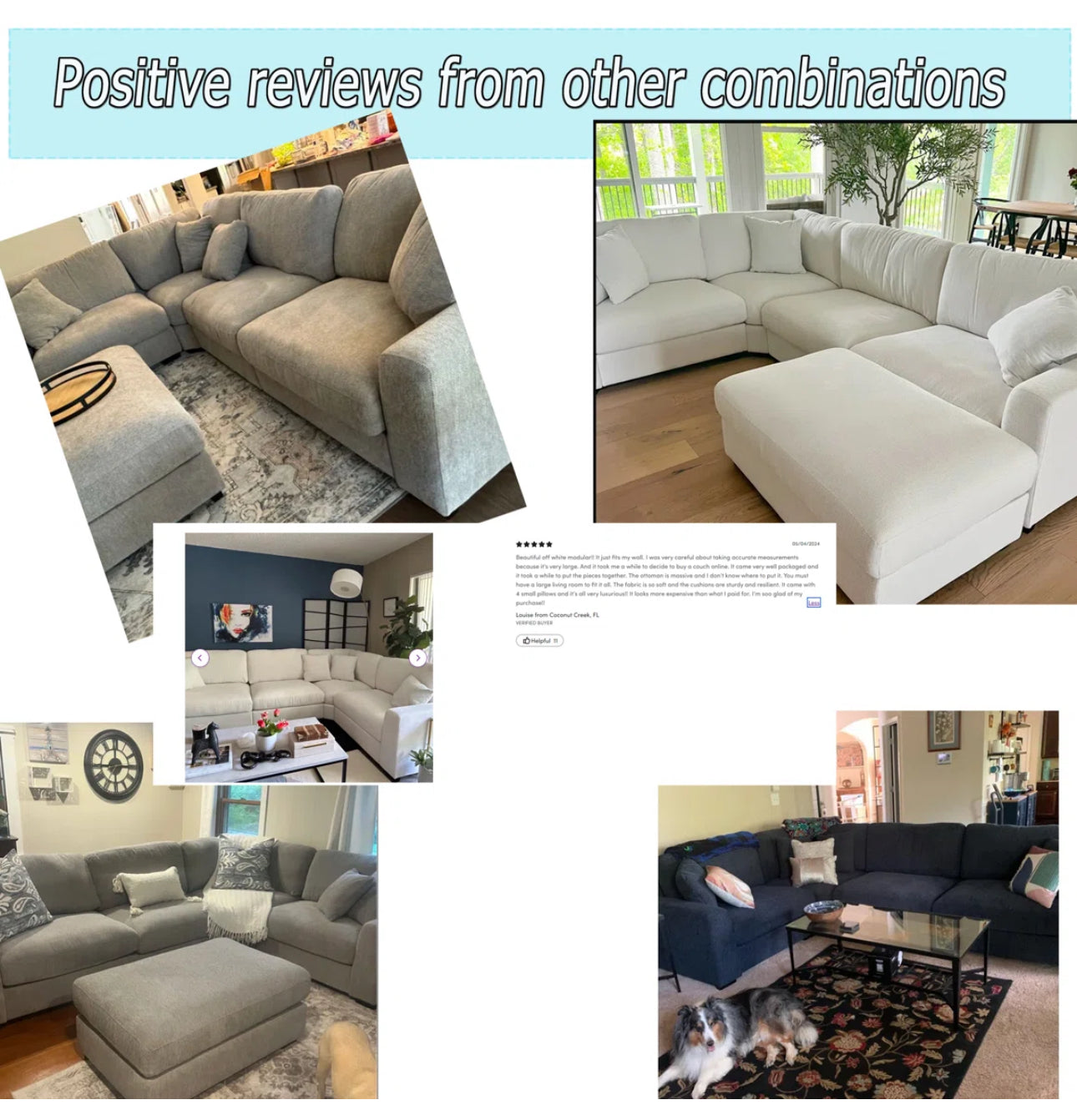 The Haven Plush Sectional Sofa Set