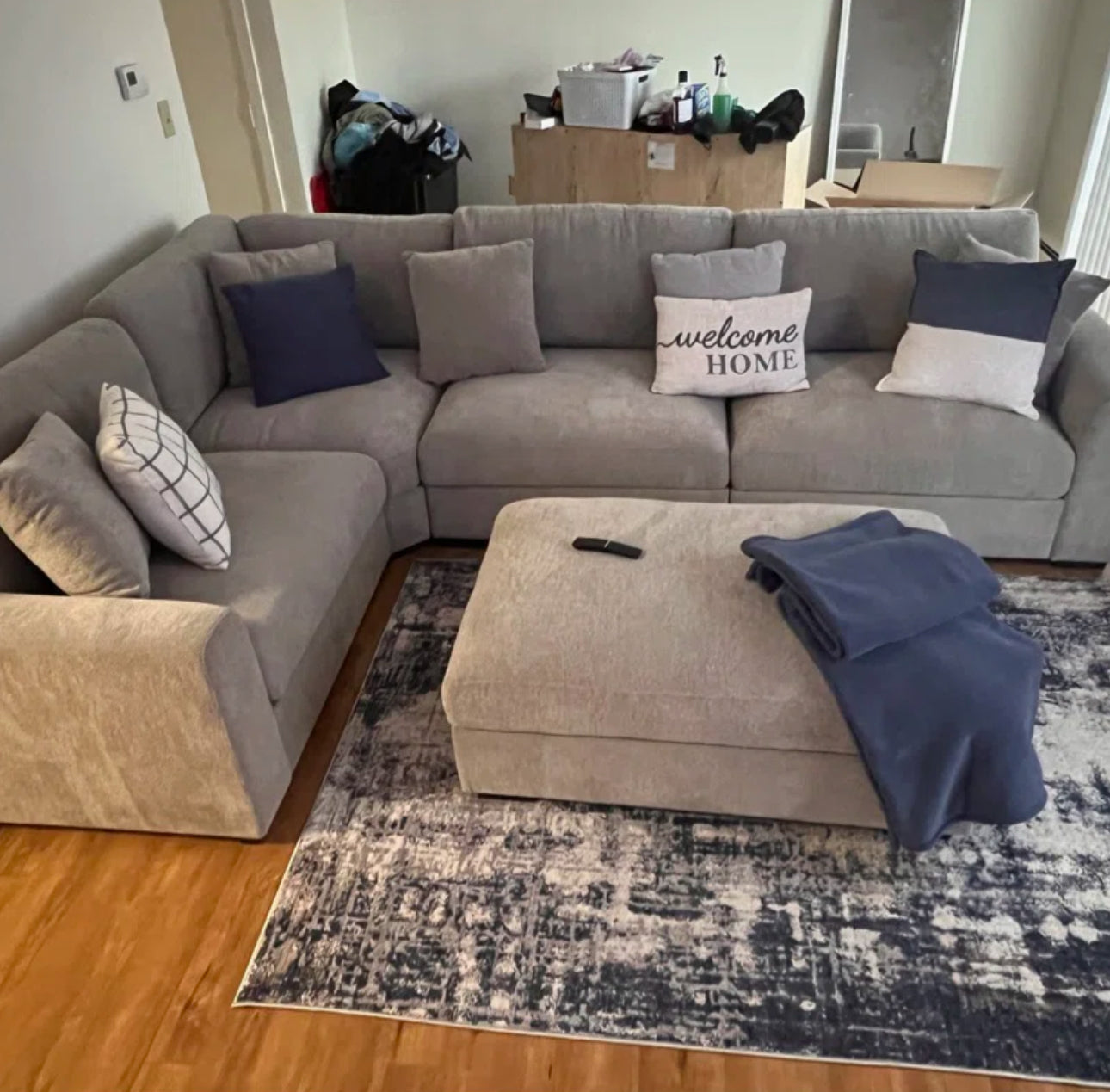 The Haven Plush Sectional Sofa Set