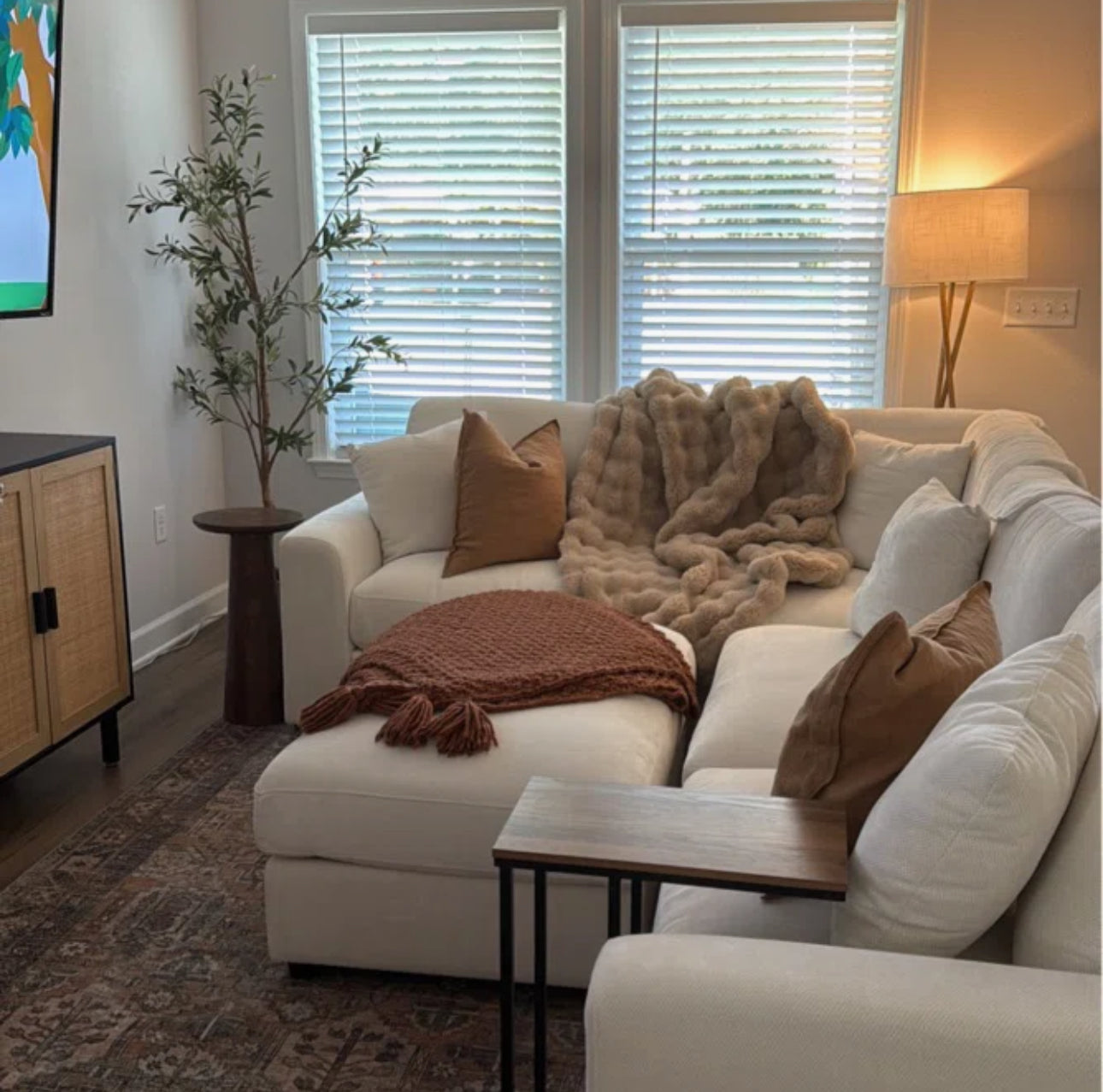 The Haven Plush Sectional Sofa Set