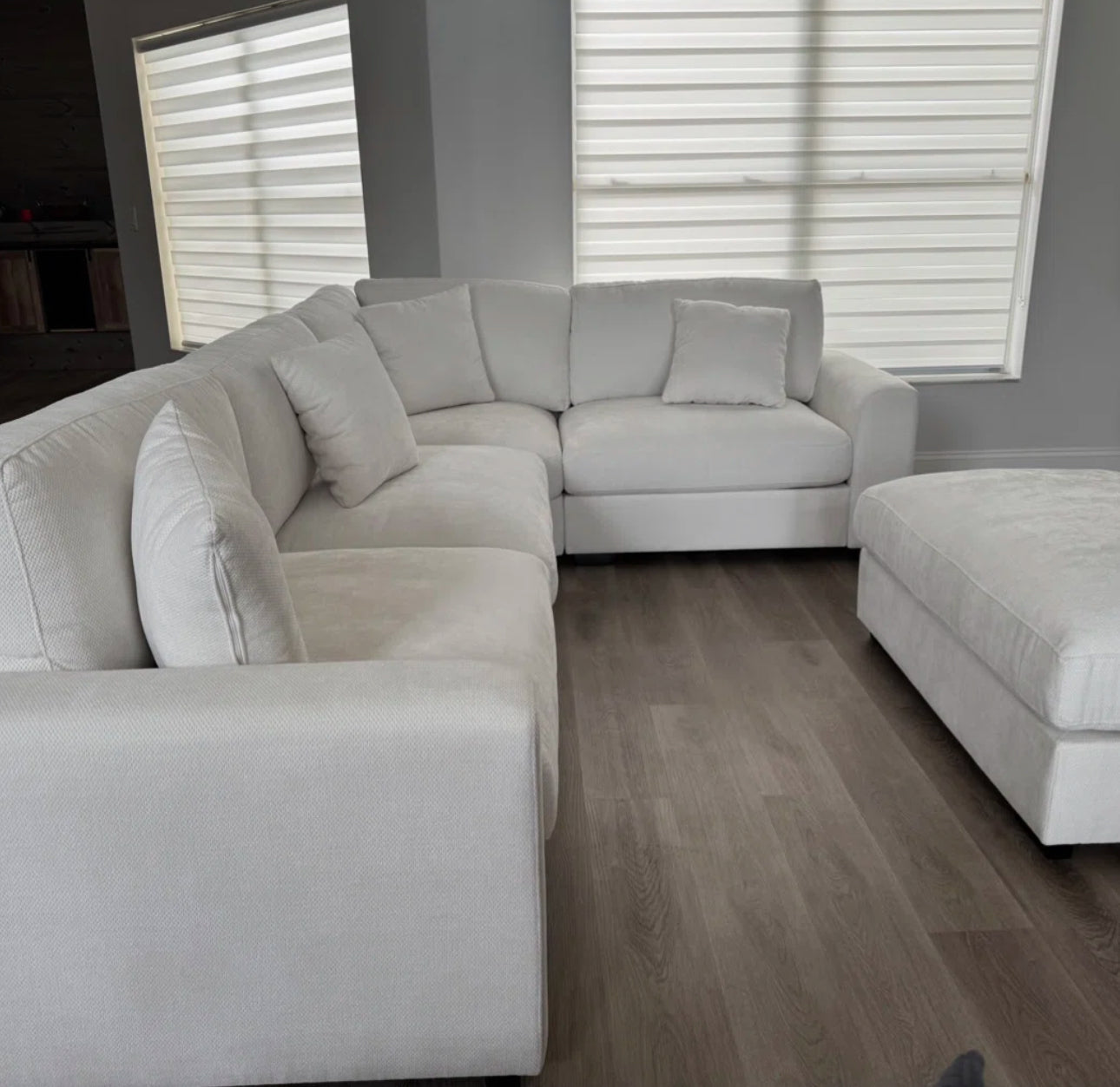 The Haven Plush Sectional Sofa Set