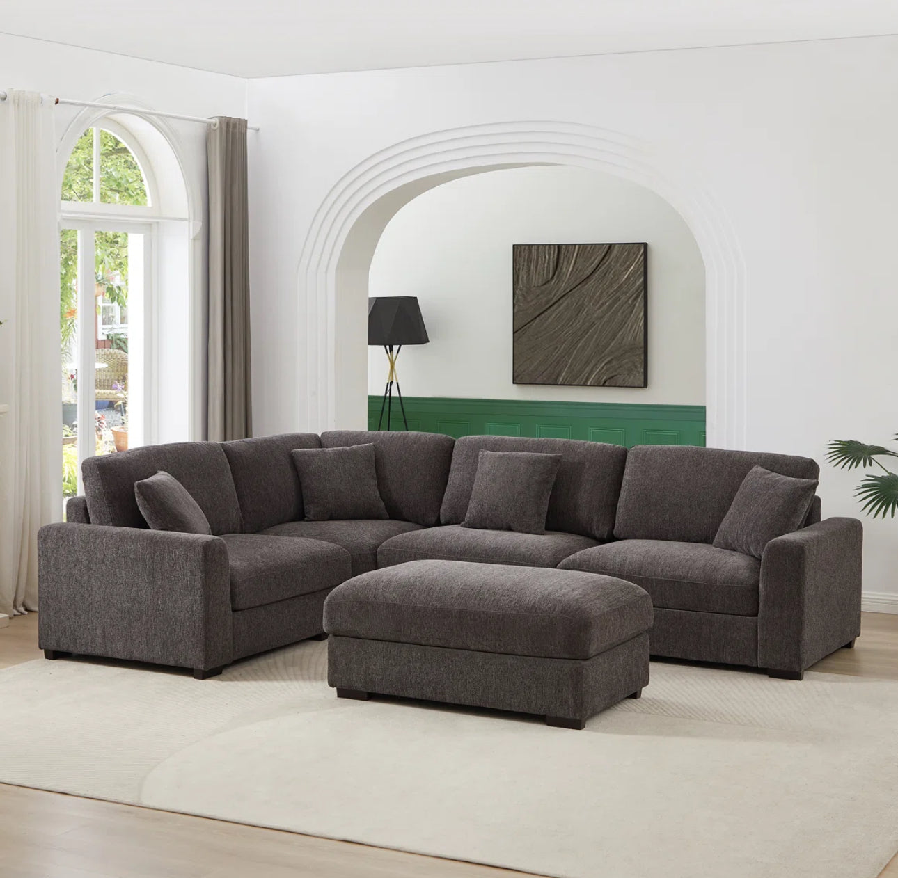 The Haven Plush Sectional Sofa Set