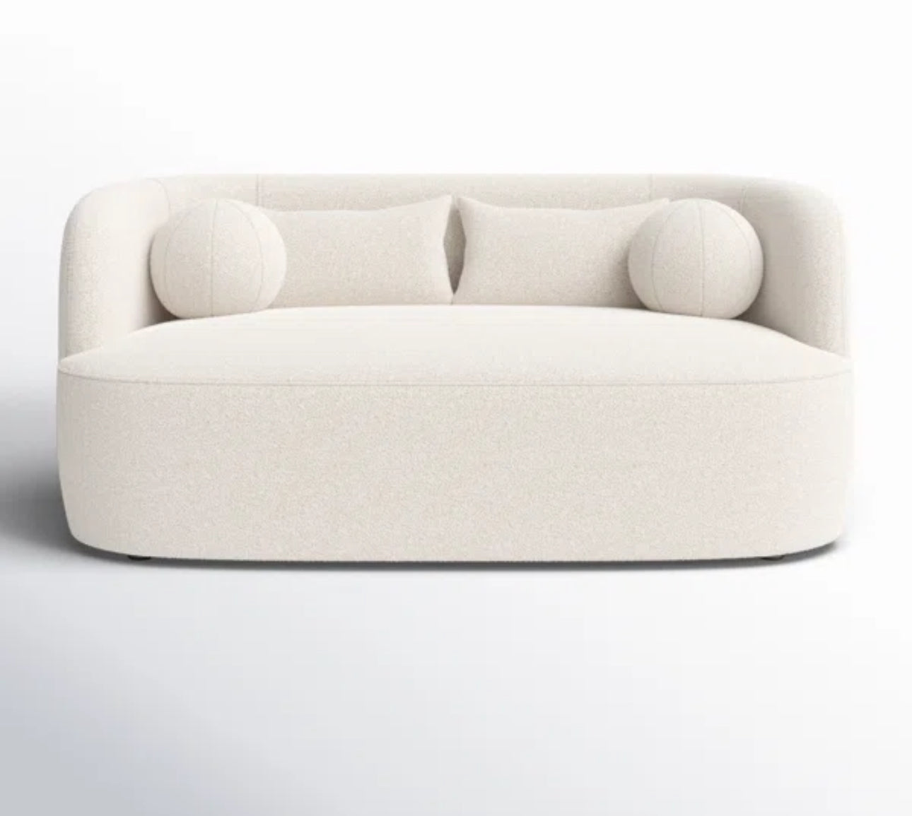 Modern Cream Bouclé Sofa