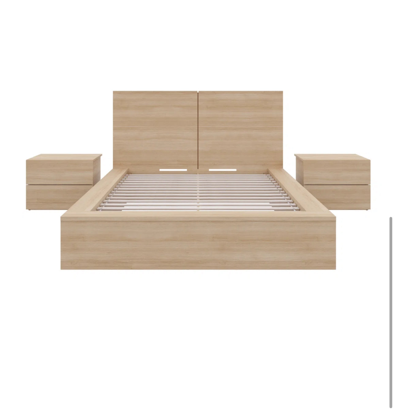 Modern Minimalist Platform Bed Set