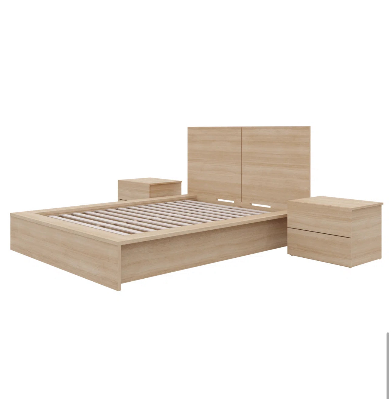 Modern Minimalist Platform Bed Set