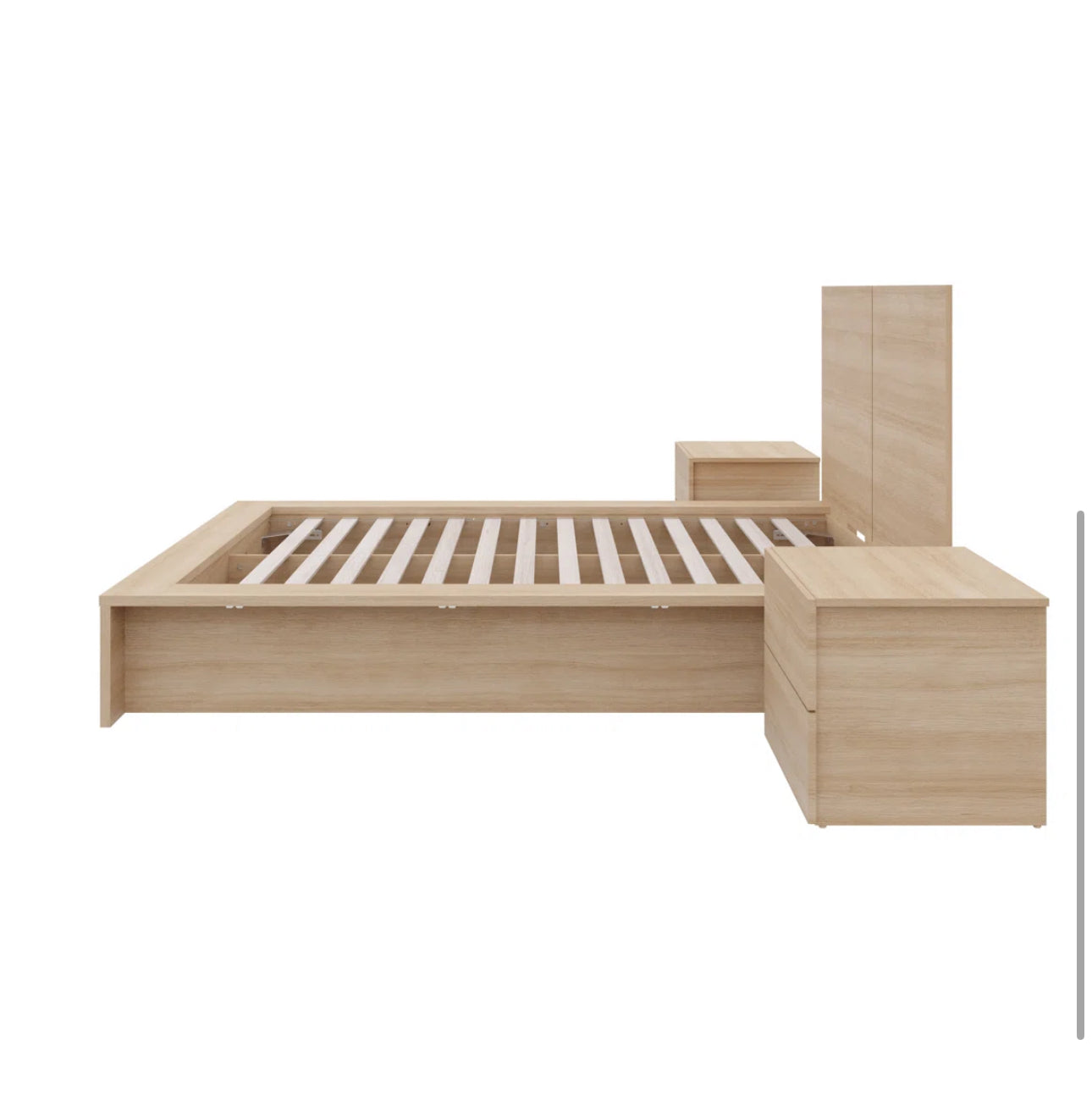 Modern Minimalist Platform Bed Set