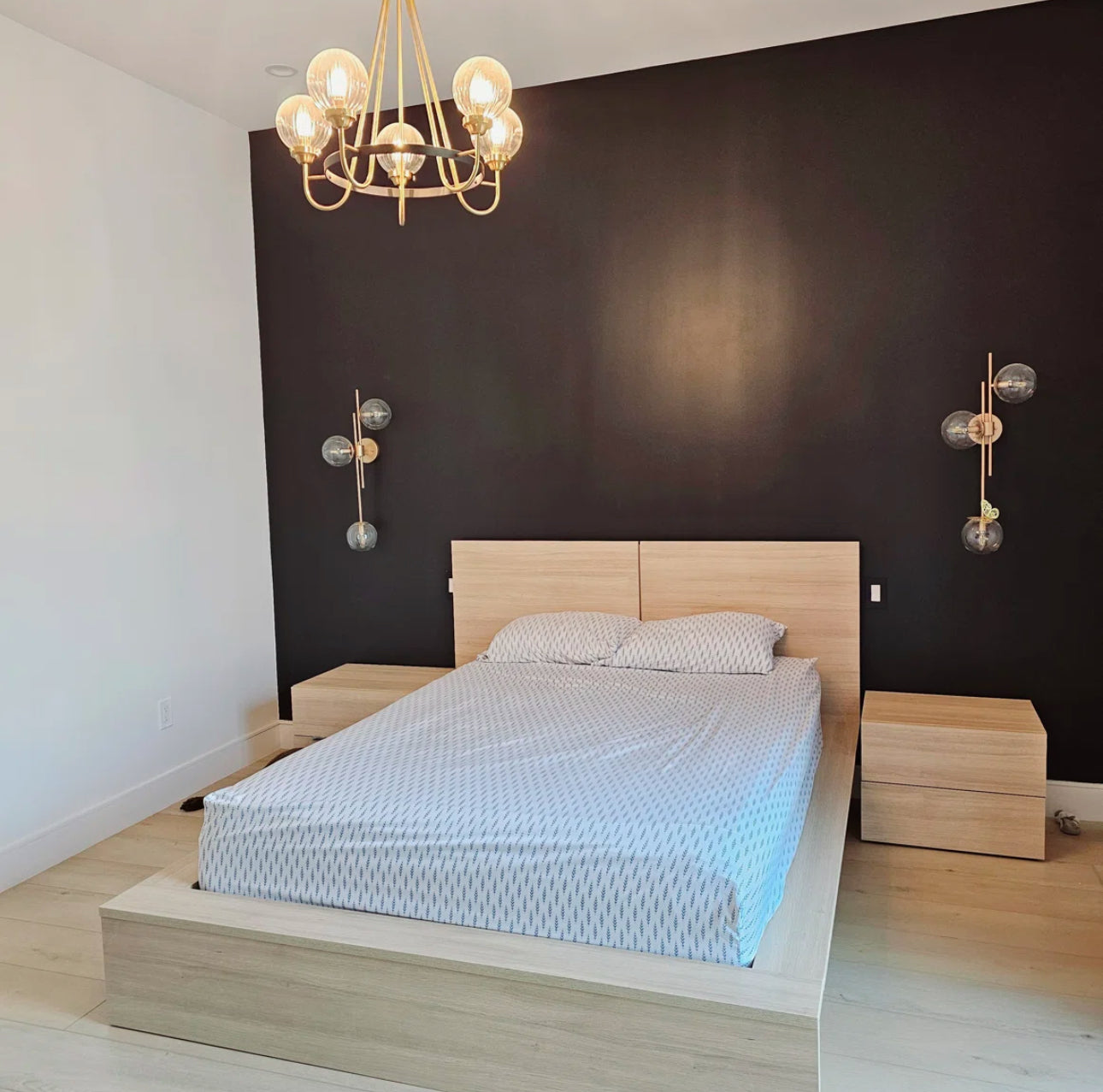 Modern Minimalist Platform Bed Set